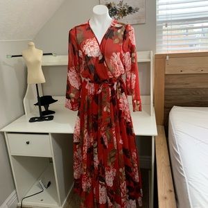 Beautiful Red Floral Print